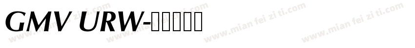 GMV URW字体转换